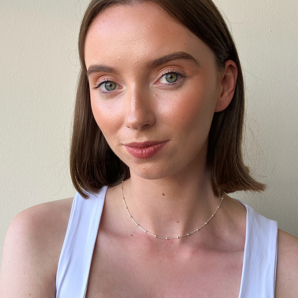 Silver Satellite Chain Necklace