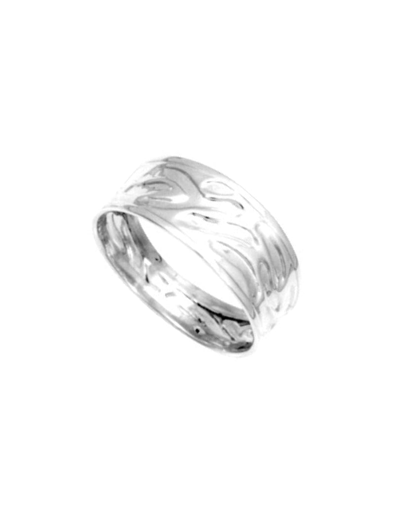 Sterling Silver Textured Band Ring | Zola