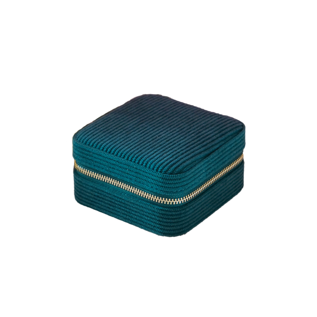 Square Jewellery Case | Corinne | Corduroy | Maison Scarlett