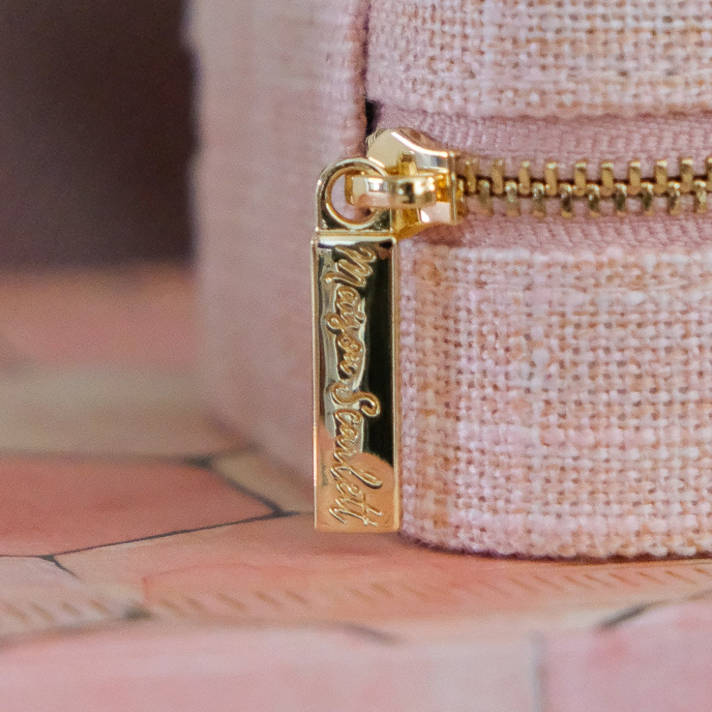 Square Jewellery Case | Corinne | Linen | Maison Scarlett