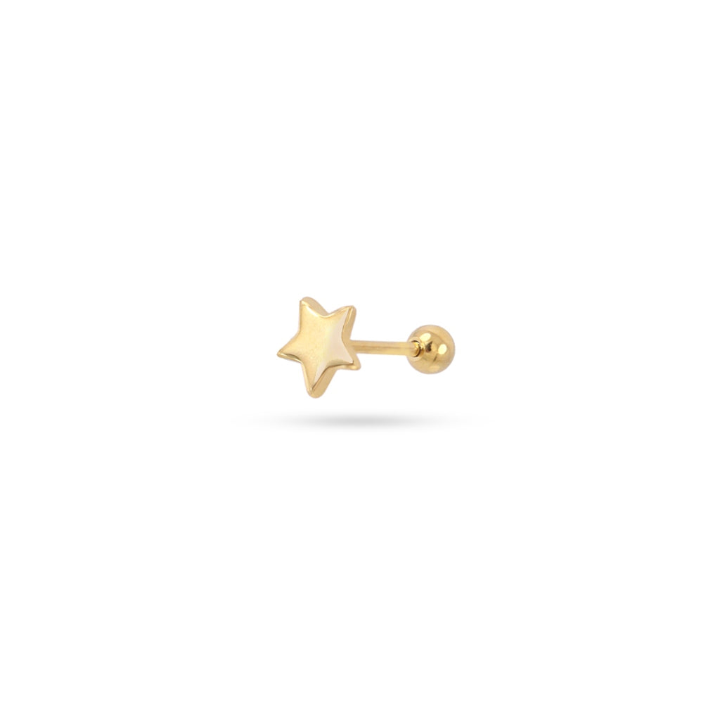Star Ball Back Single Stud Earring | Anartxy