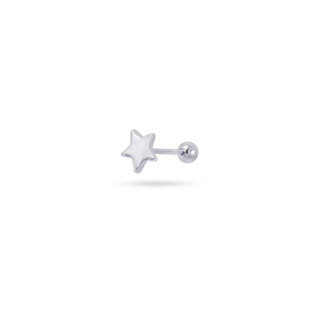 Star Ball Back Single Stud Earring | Anartxy
