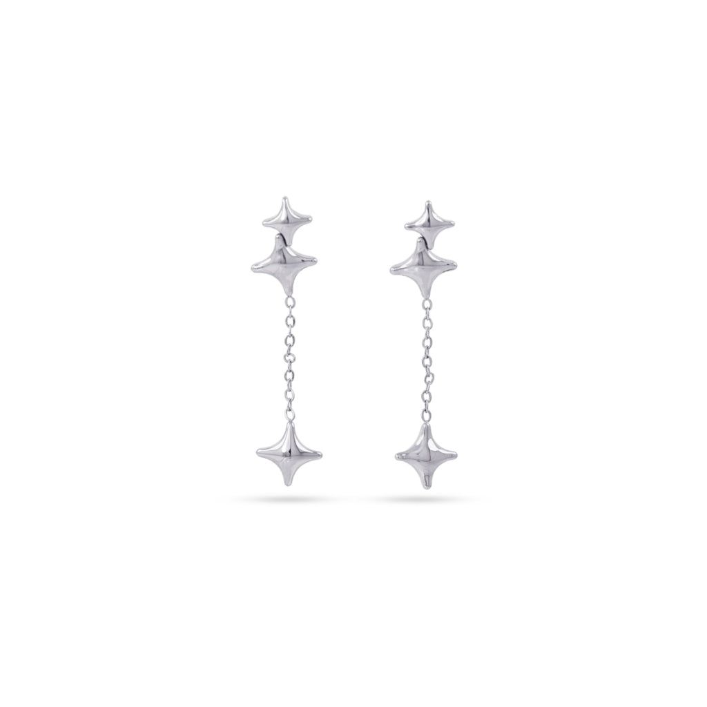 Star Dangle Stud Earrings | Stainless Steel in Gold & Silver
