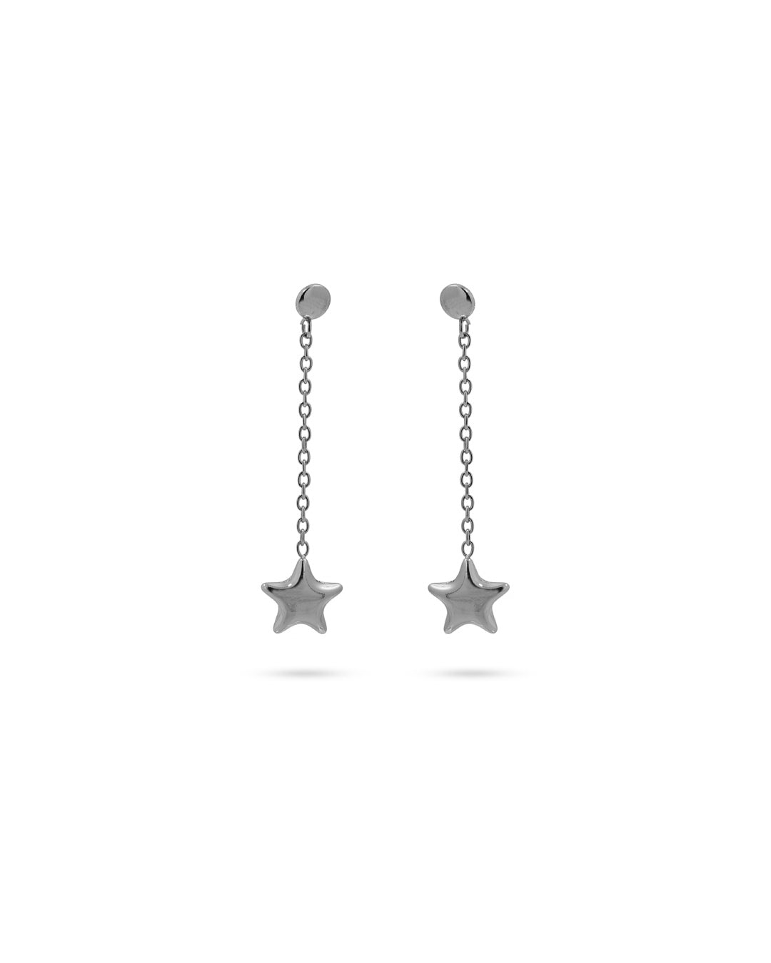 Steel Star Dangle Stud Earrings | Anartxy