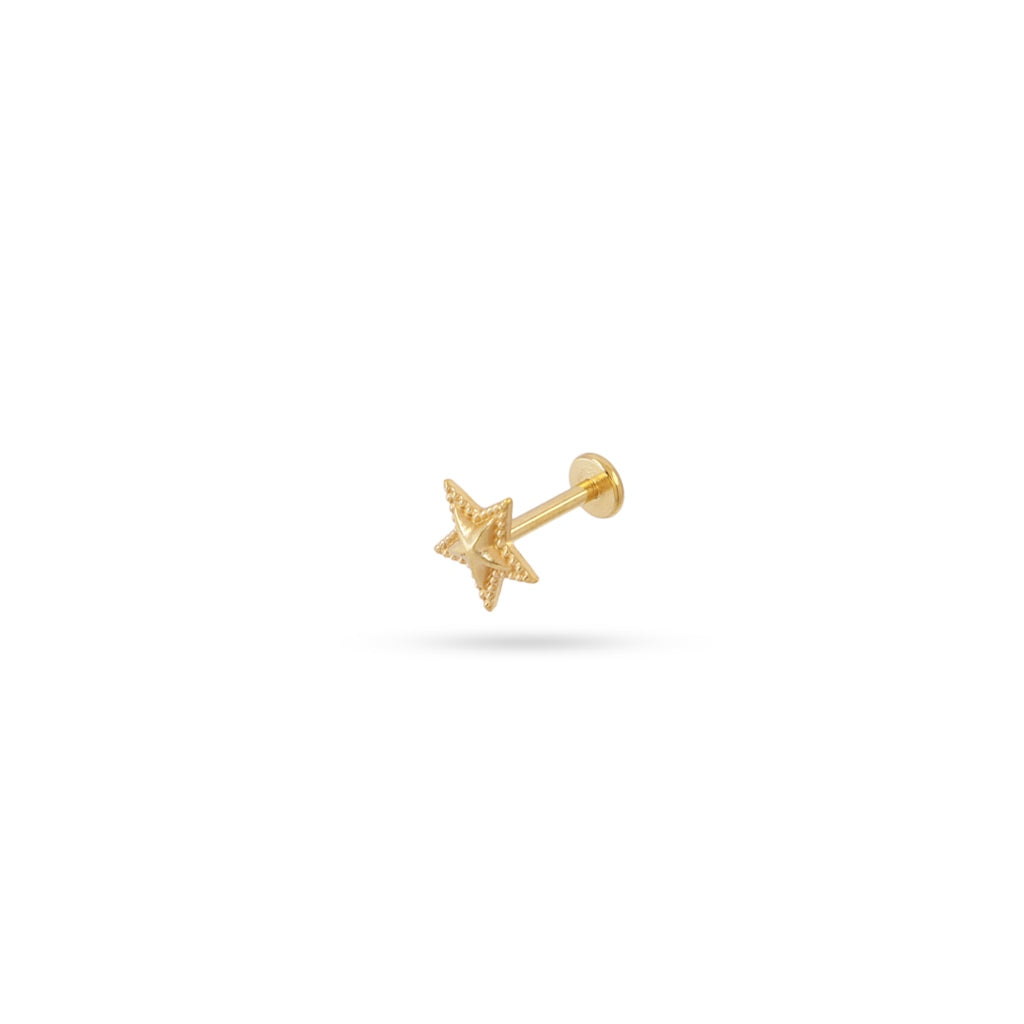 Star Flat Back Single Stud Earring | Anartxy