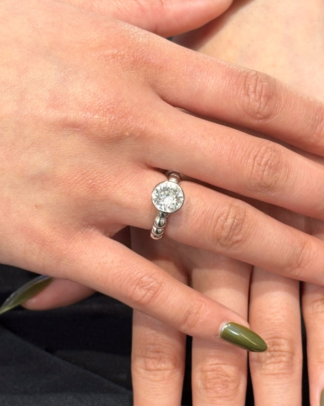 Steel Basic Bubble Ring | Veroli | Qudo