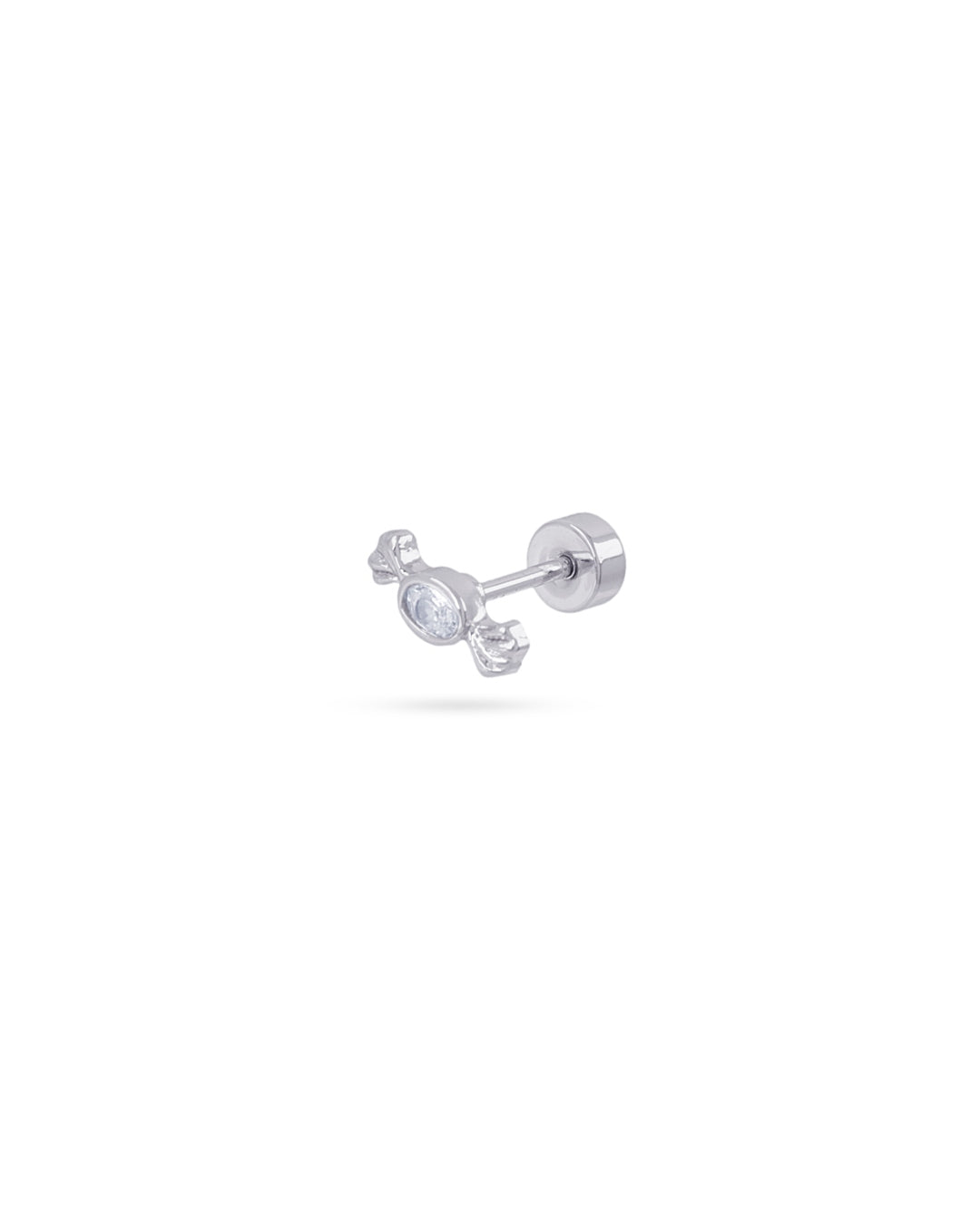Steel Candy Flat Back Single Stud Earring | Anartxy