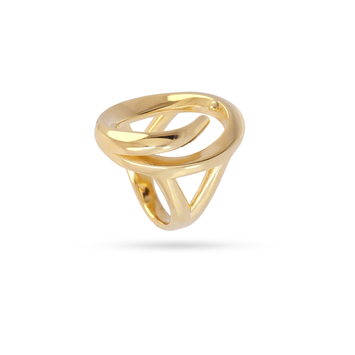 Gold Sculptural Loop Ring | Modern Statement Ring | Anartxy