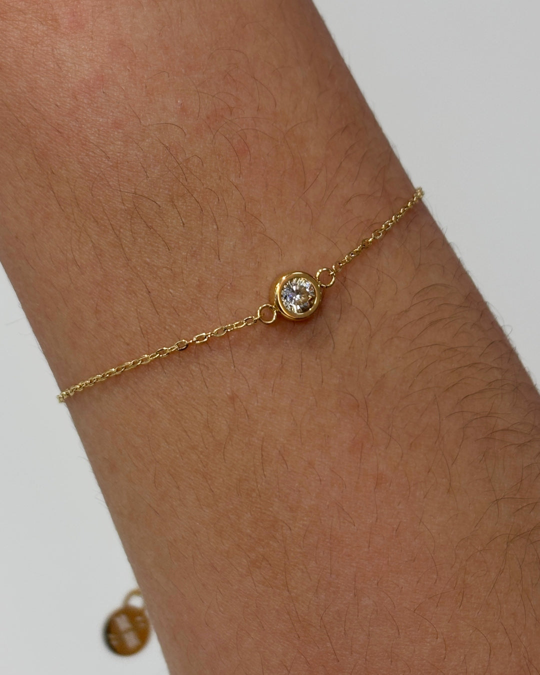 Steel Circle Clear Stone Bracelet | Anartxy