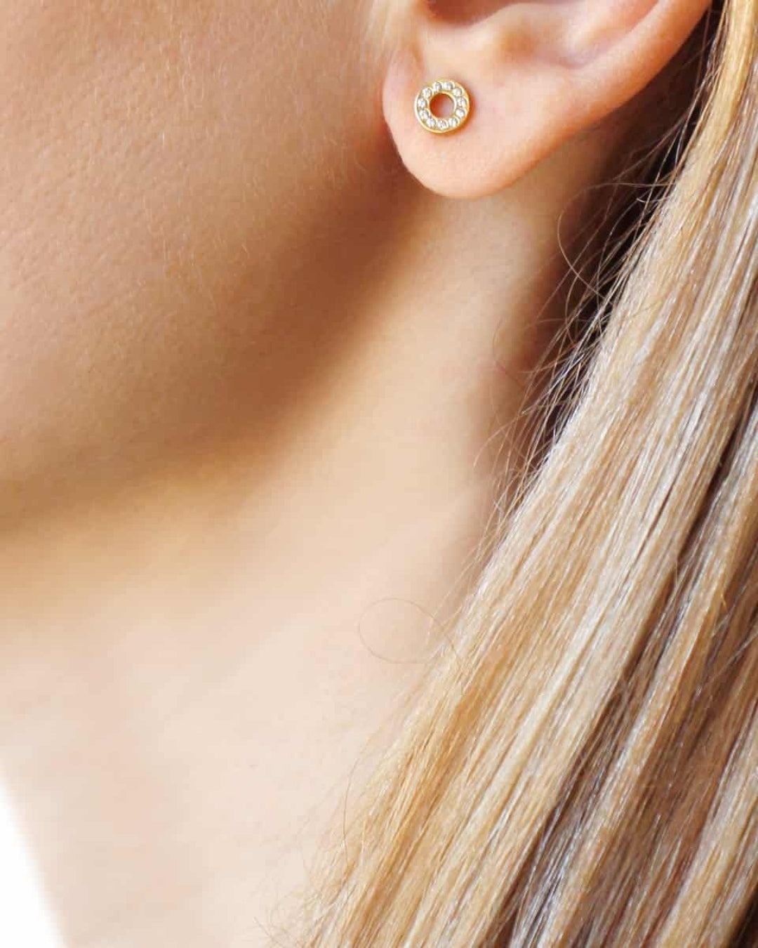 Evil Eye Stud Earrings | Stainless Steel in Gold & Silver