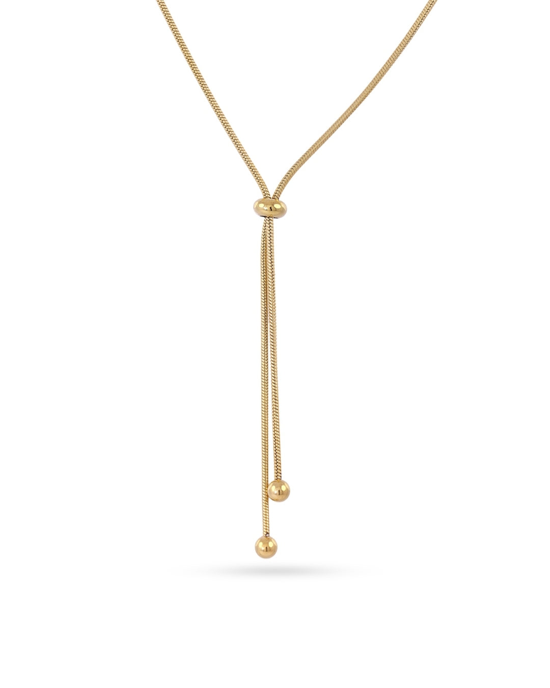 Steel Classic Lariat Necklace | Anartxy