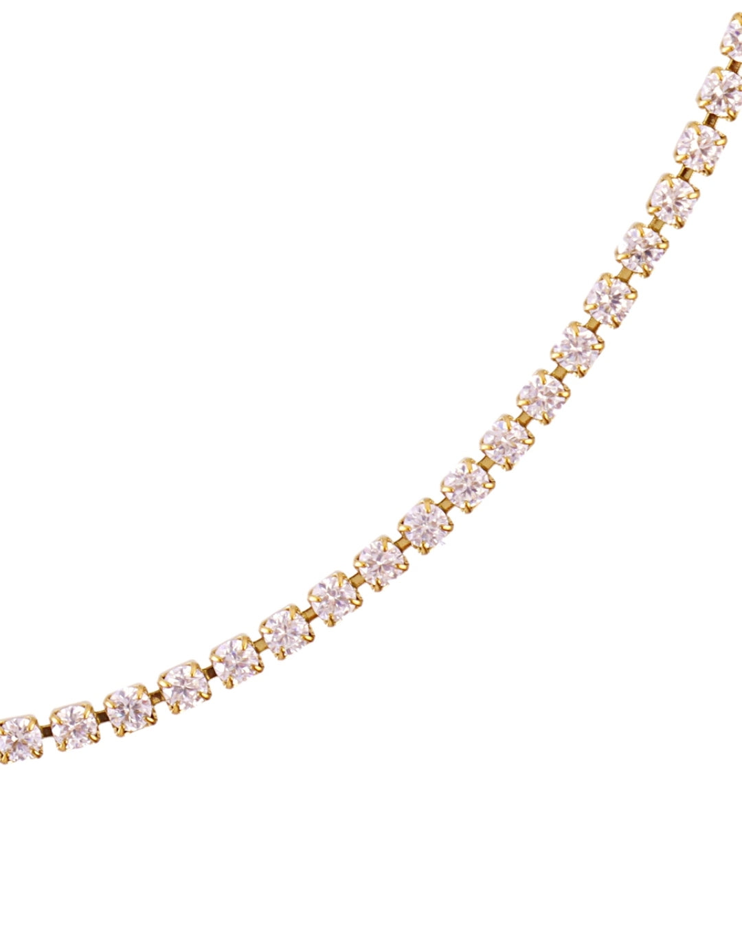 Steel Classic Tennis Necklace | Anartxy