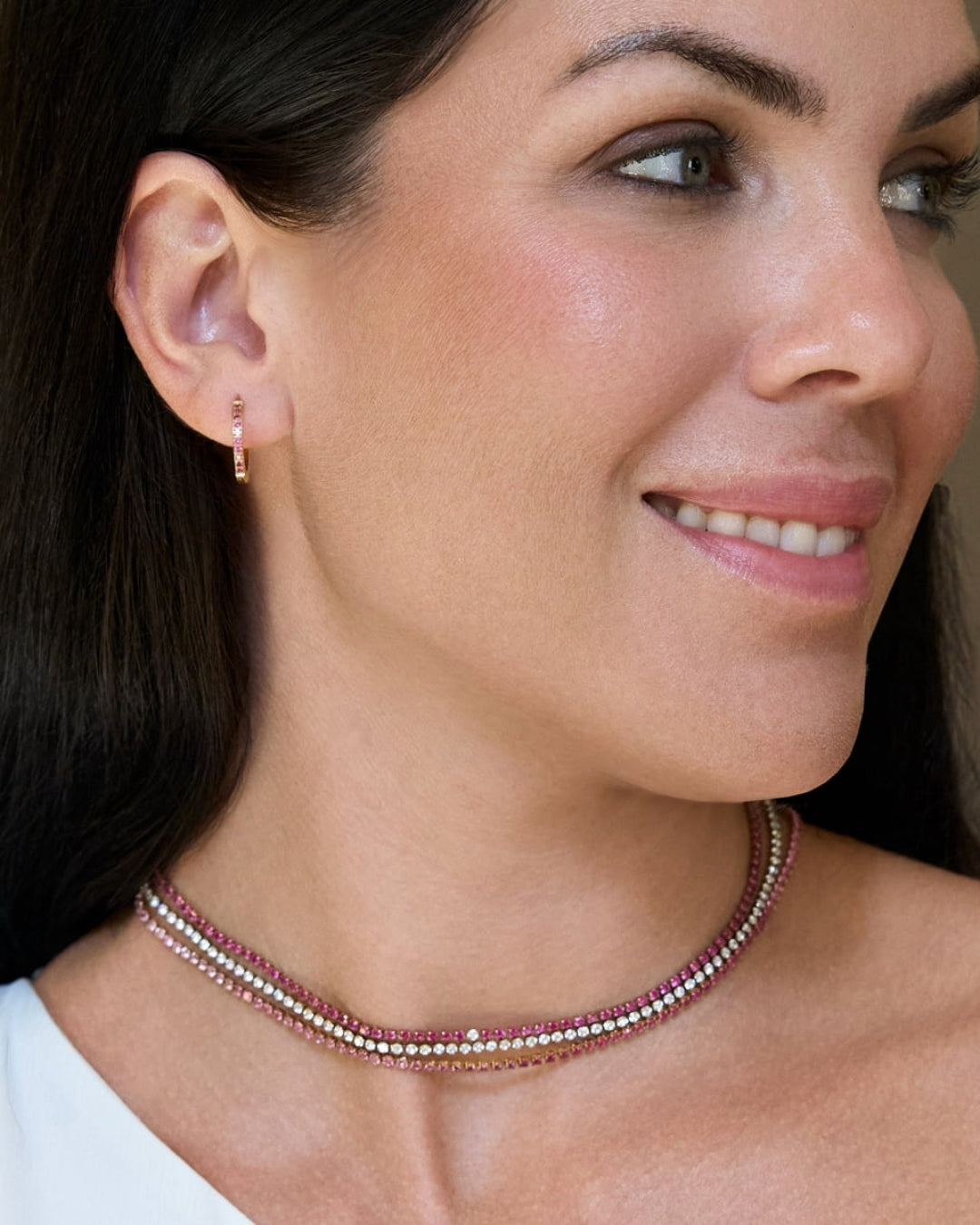Steel Classic Tennis Necklace | Anartxy