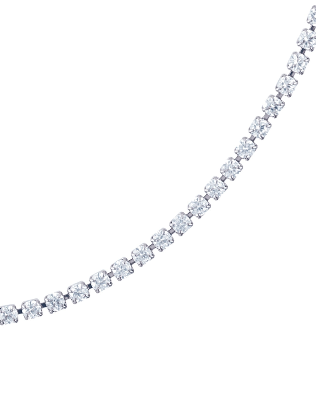 Steel Classic Tennis Necklace | Anartxy