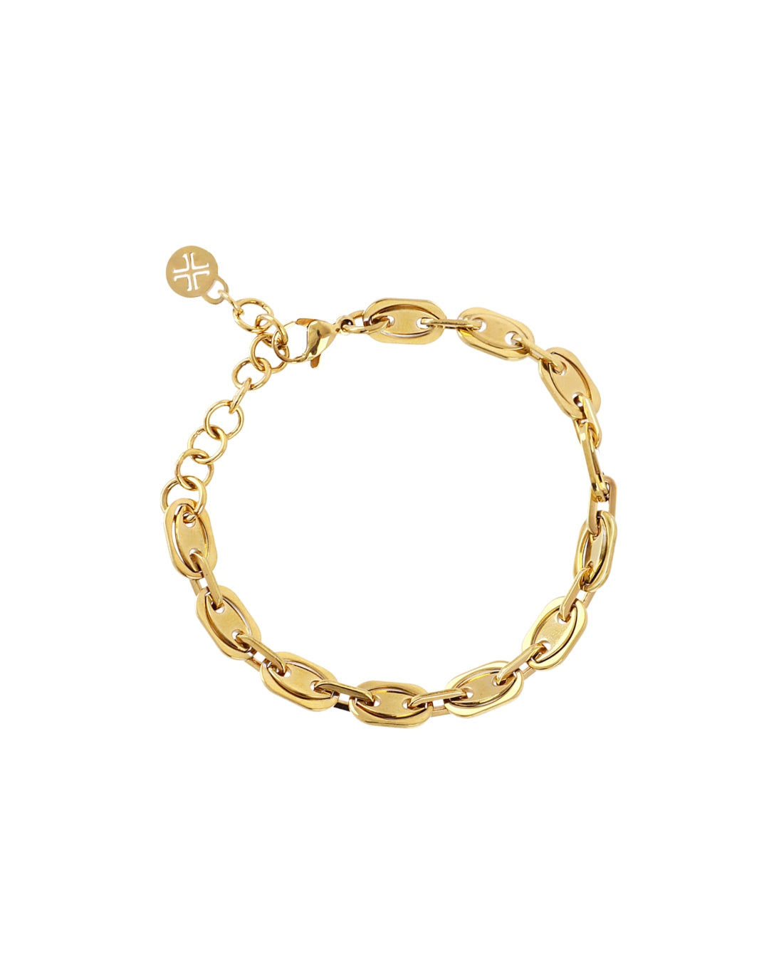 Steel Coffee Bean Link Bracelet | Anartxy