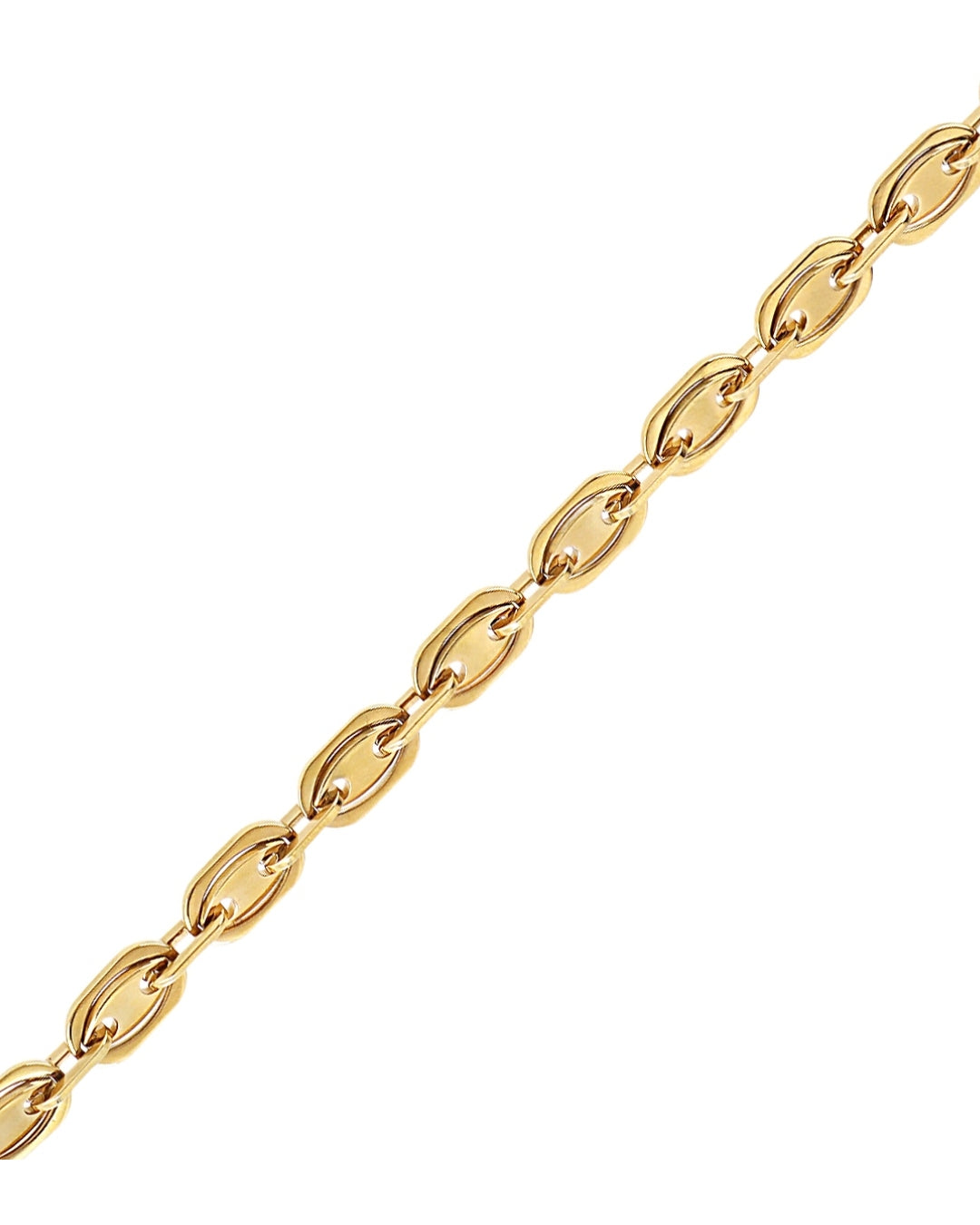 Steel Coffee Bean Link Bracelet | Anartxy