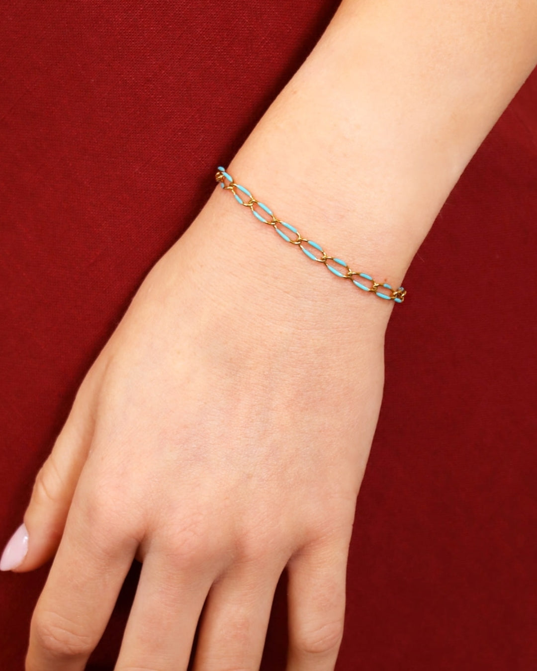 Steel Colour Link Bracelet | Anartxy