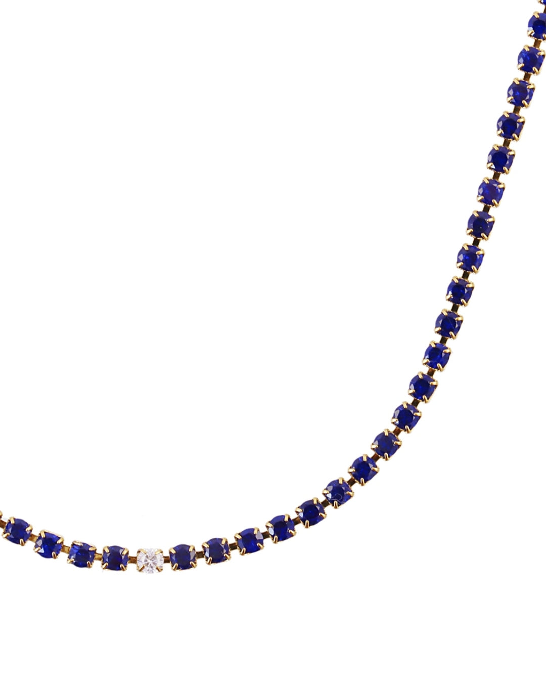 Steel Colour Tennis Necklace | Anartxy