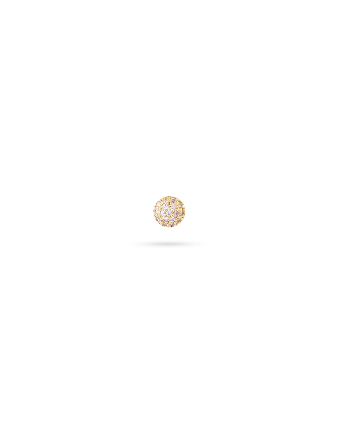 Steel Dome Ball Back Single Stud Earring | Anartxy