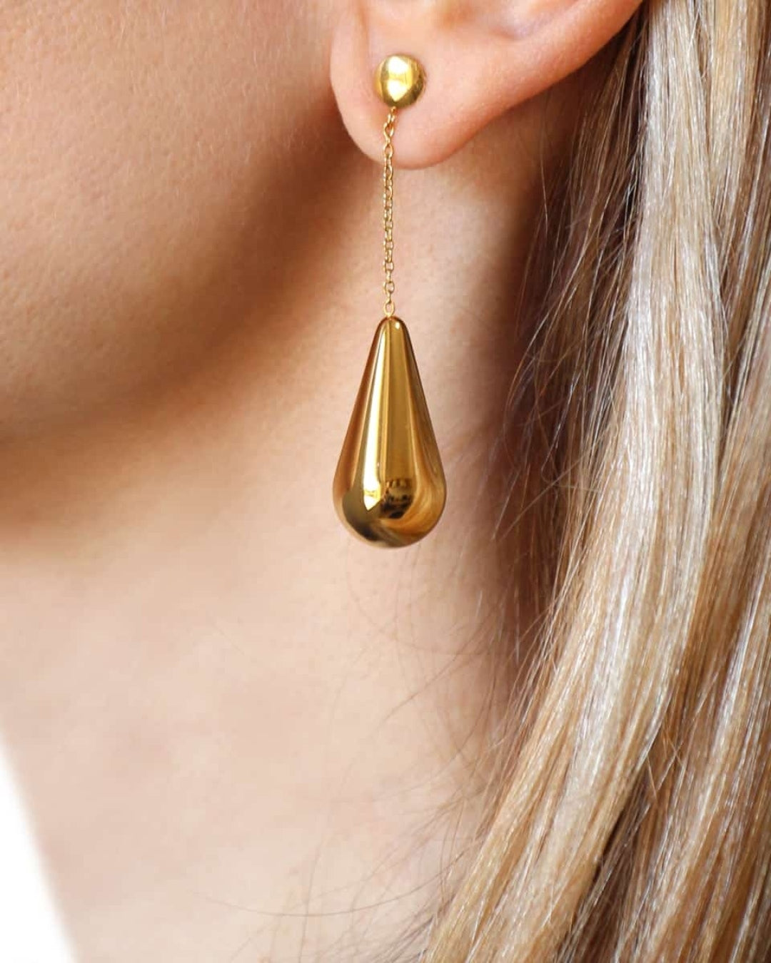 Steel Drop Dangle Stud Earrings | Anartxy