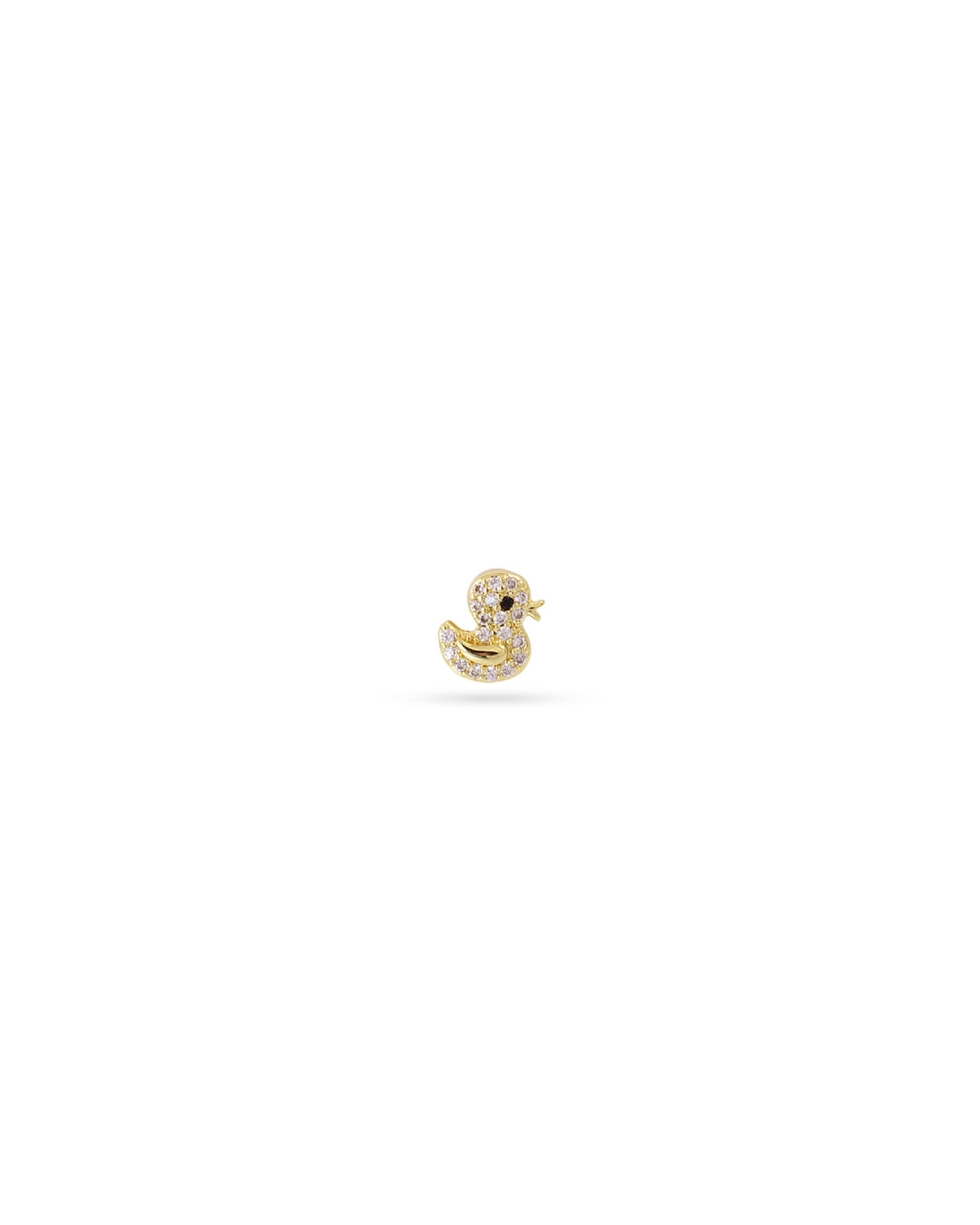 Steel Duck Flat Back Single Stud Earring | Anartxy