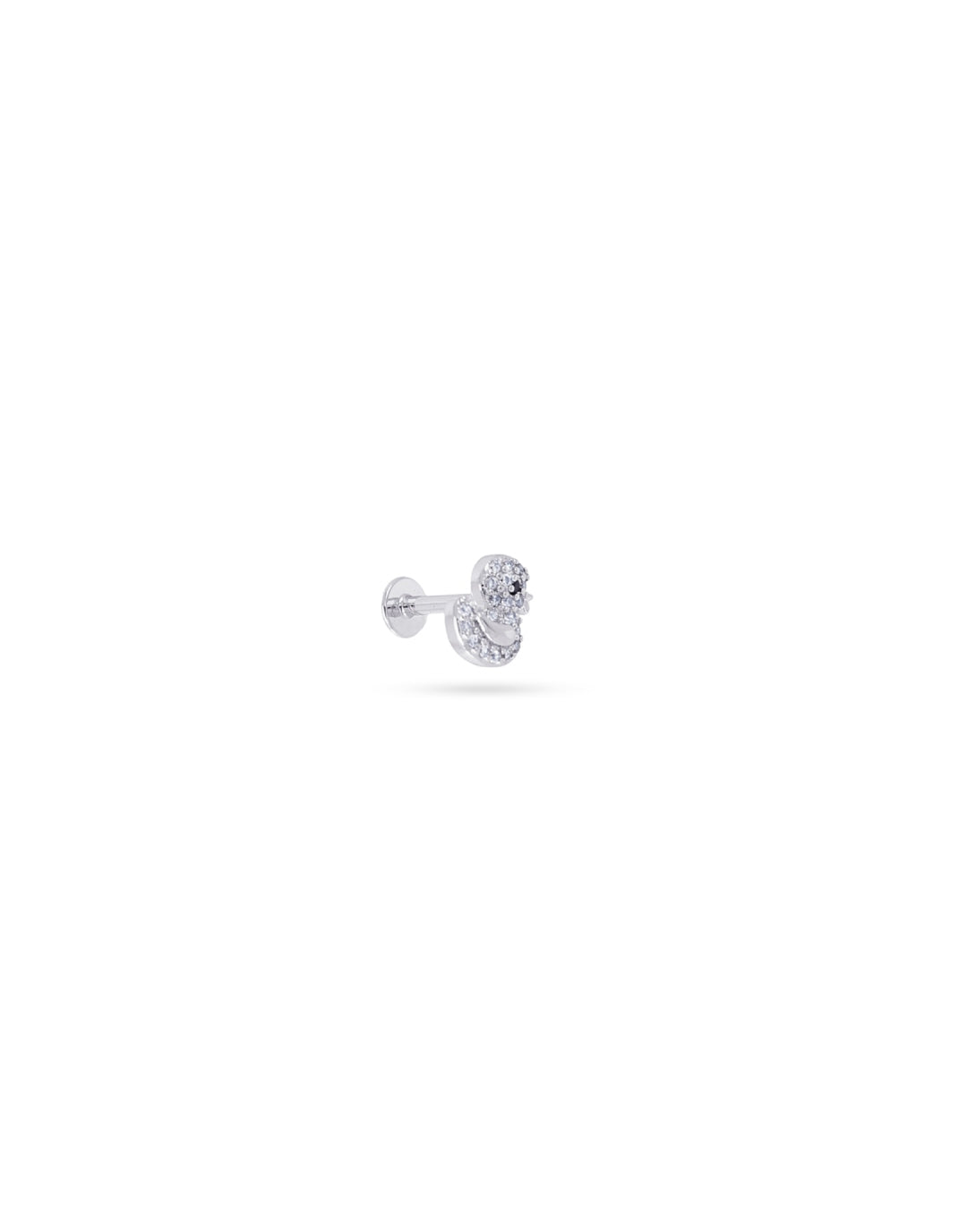 Steel Duck Flat Back Single Stud Earring | Anartxy