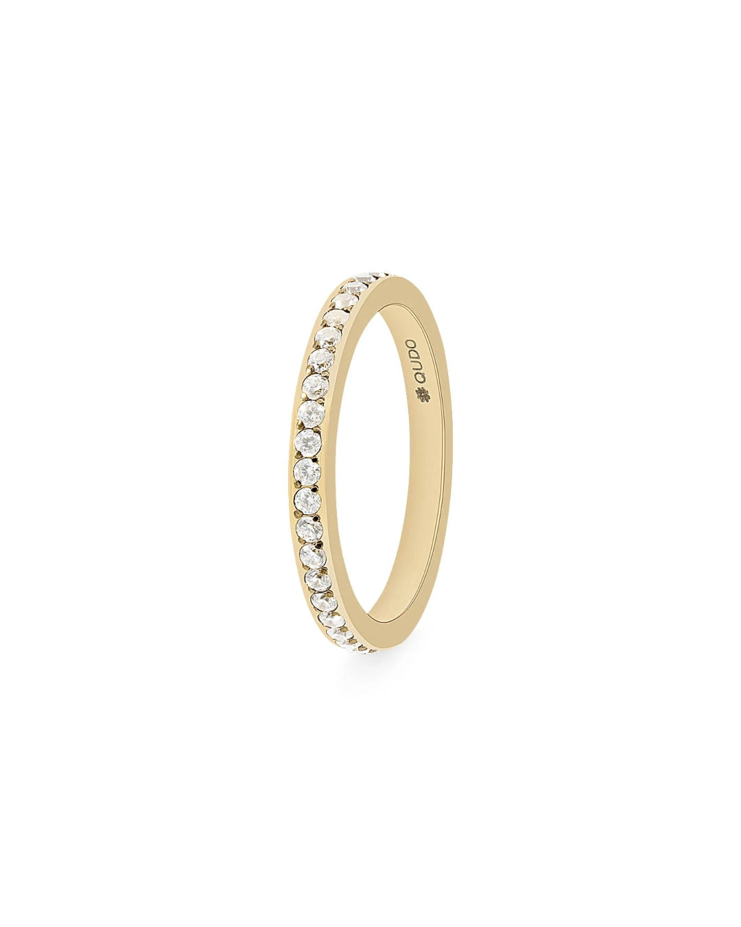 Steel Eternity Ring | Small Crystal | Qudo