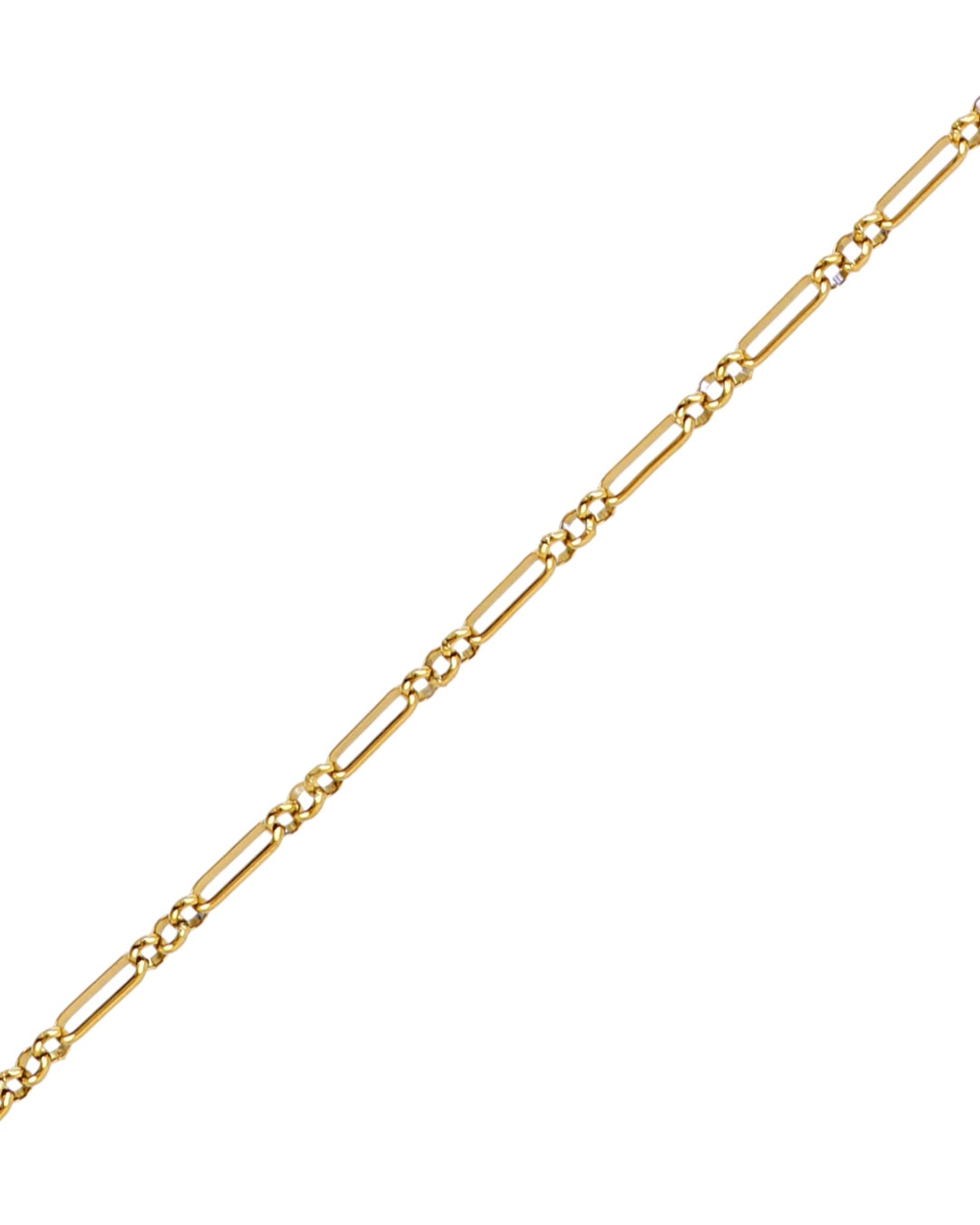 Steel Round Link Figaro Bracelet | Anartxy