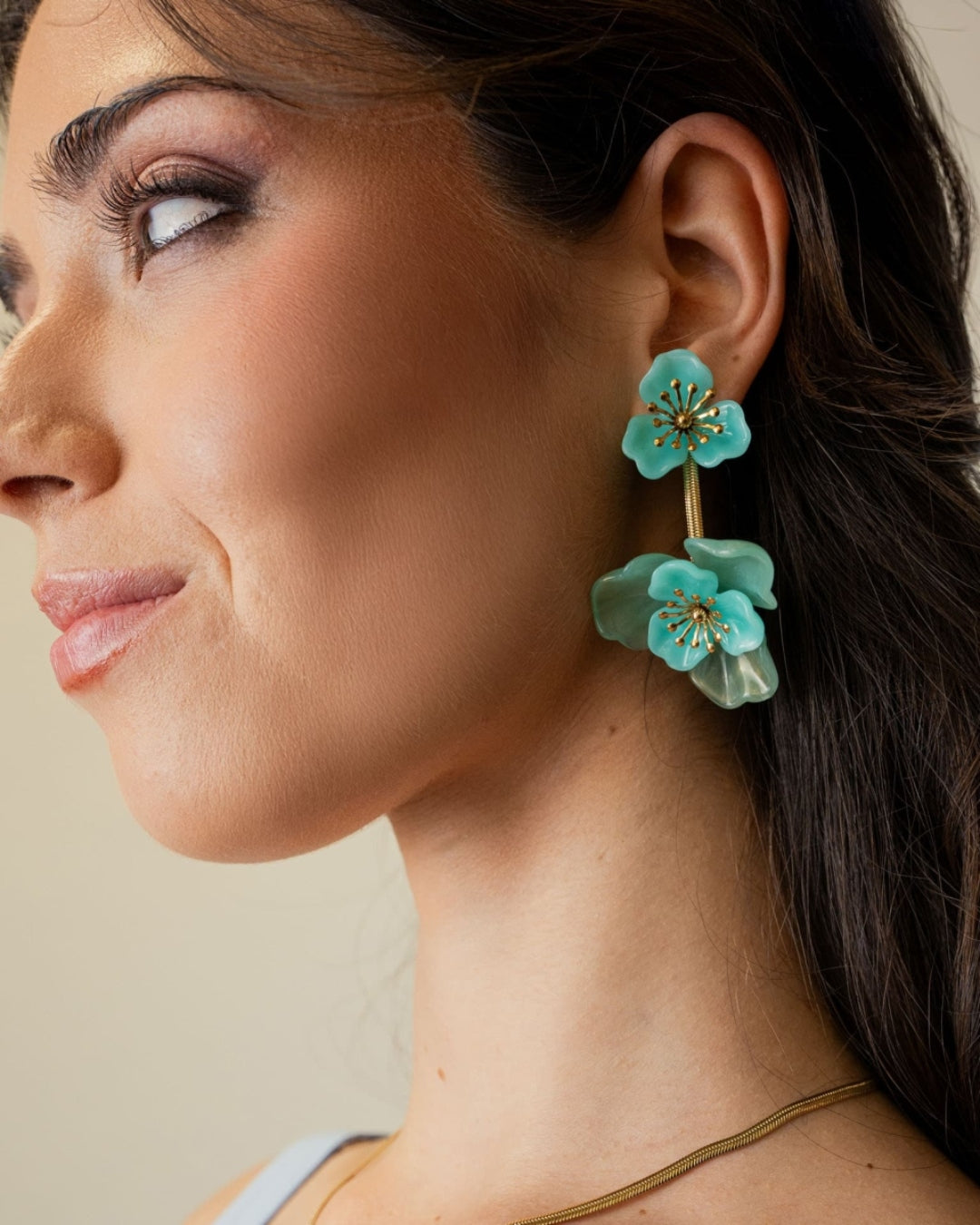 Steel Flower Drop Earrings | Bloom | Anartxy