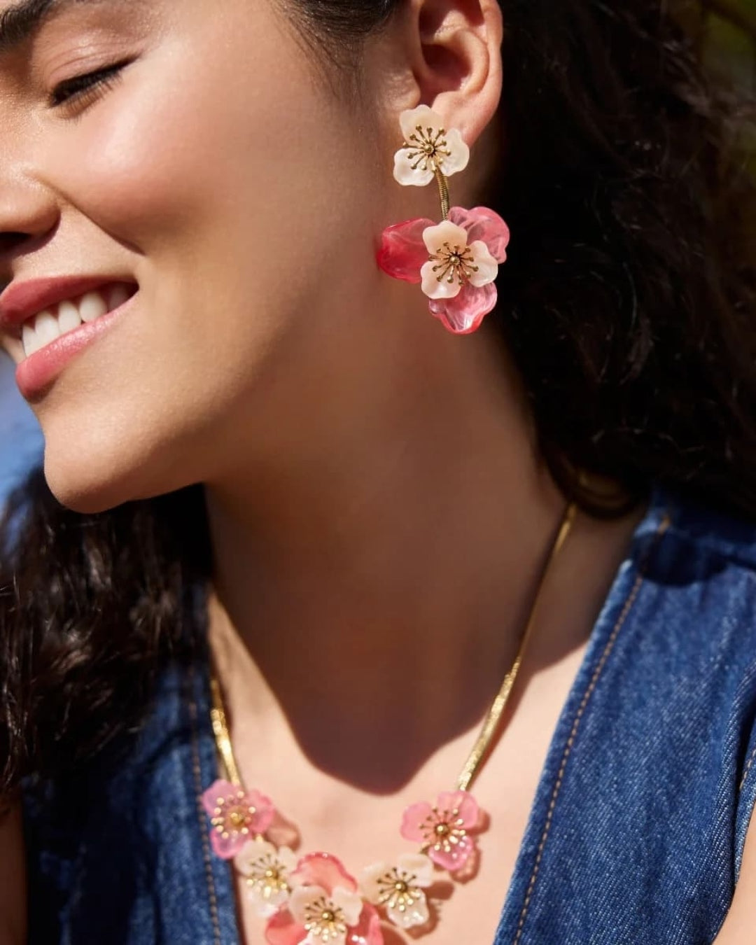 Steel Flower Drop Earrings | Bloom | Anartxy