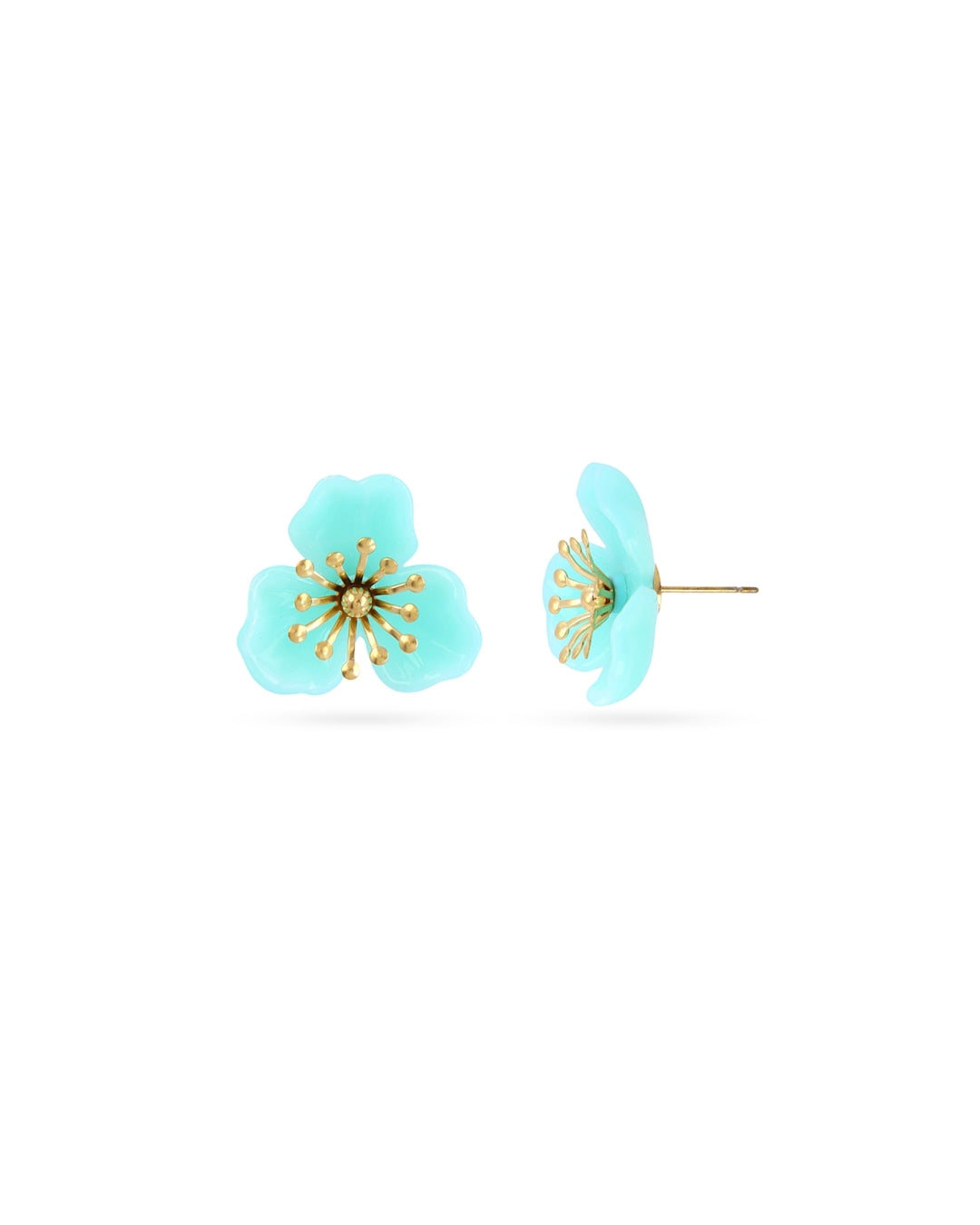 Steel Flower Stud Earrings | Bloom | Anartxy
