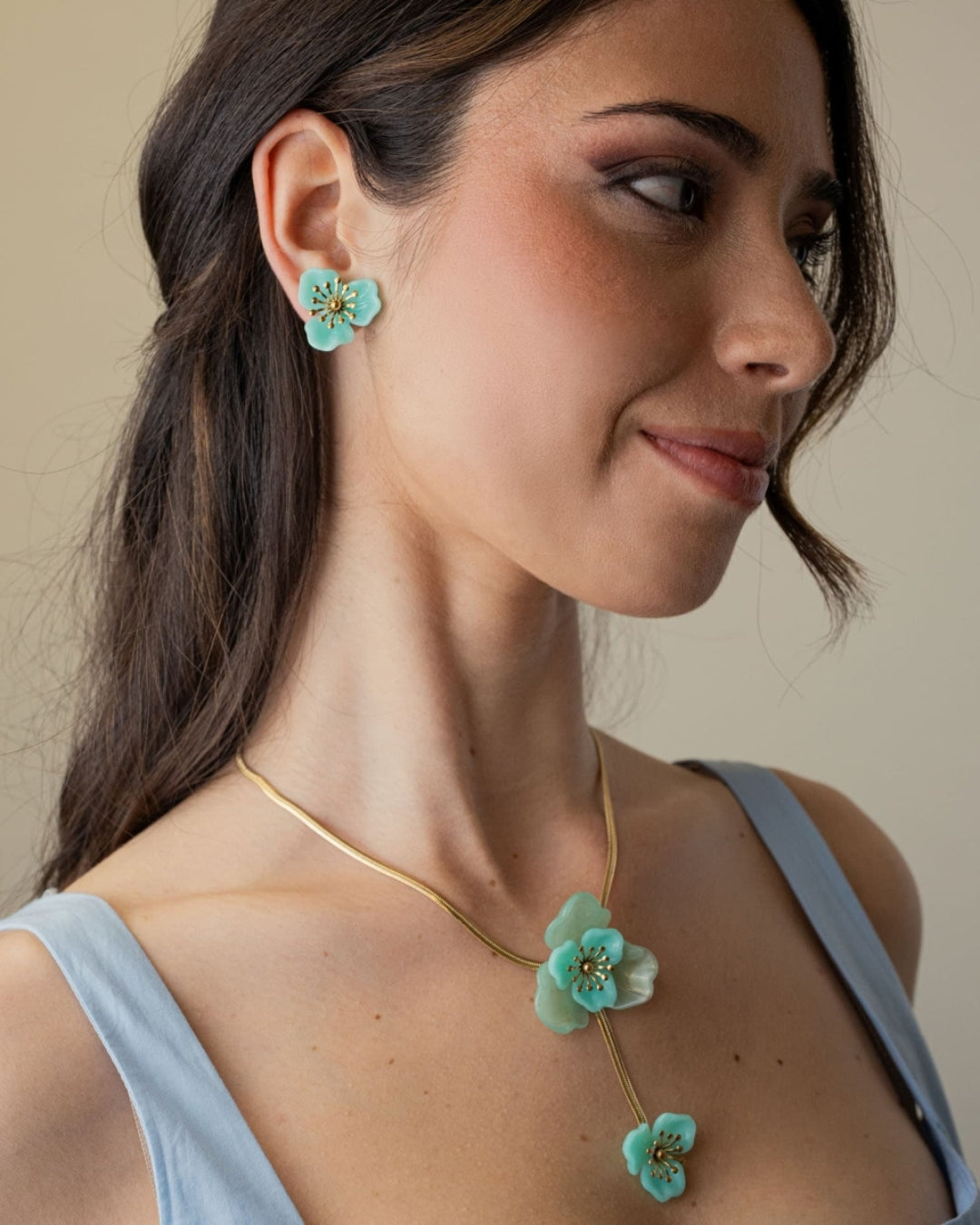 Steel Flower Stud Earrings | Bloom | Anartxy