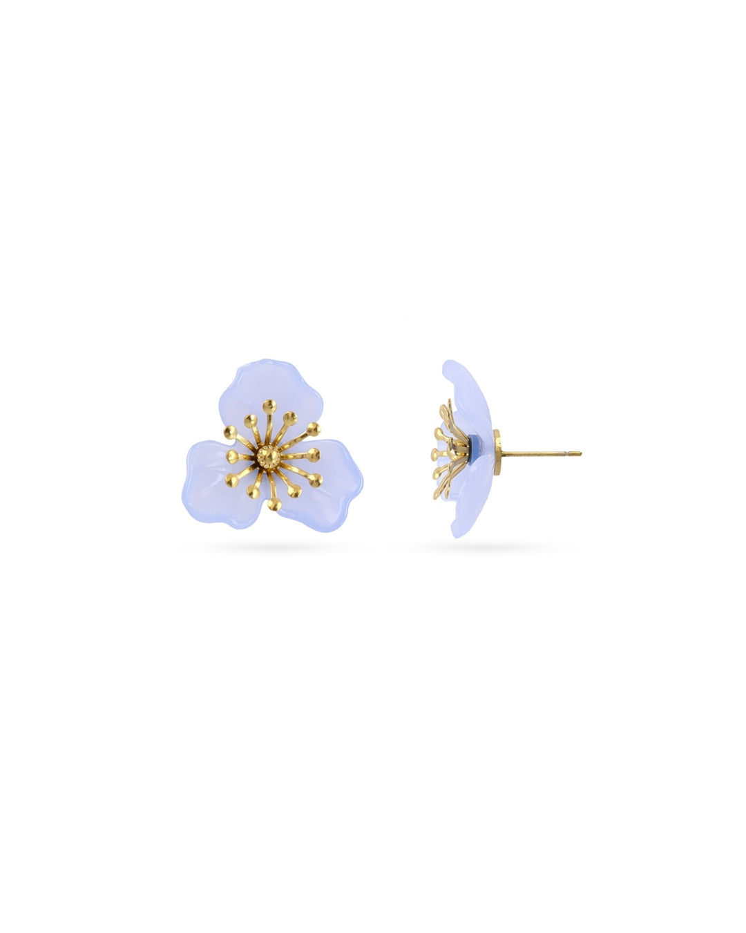 Steel Flower Stud Earrings | Bloom | Anartxy