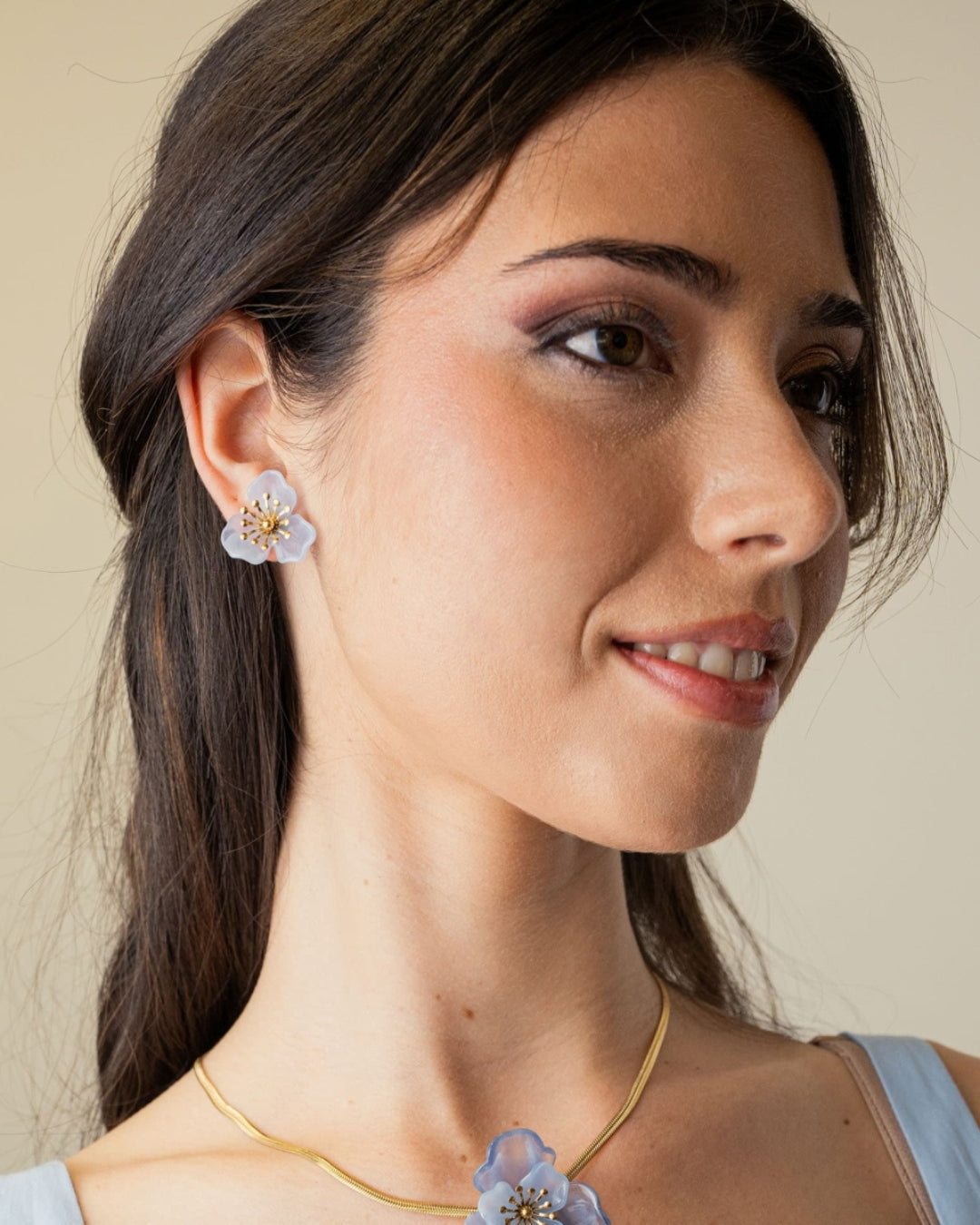 Steel Flower Stud Earrings | Bloom | Anartxy