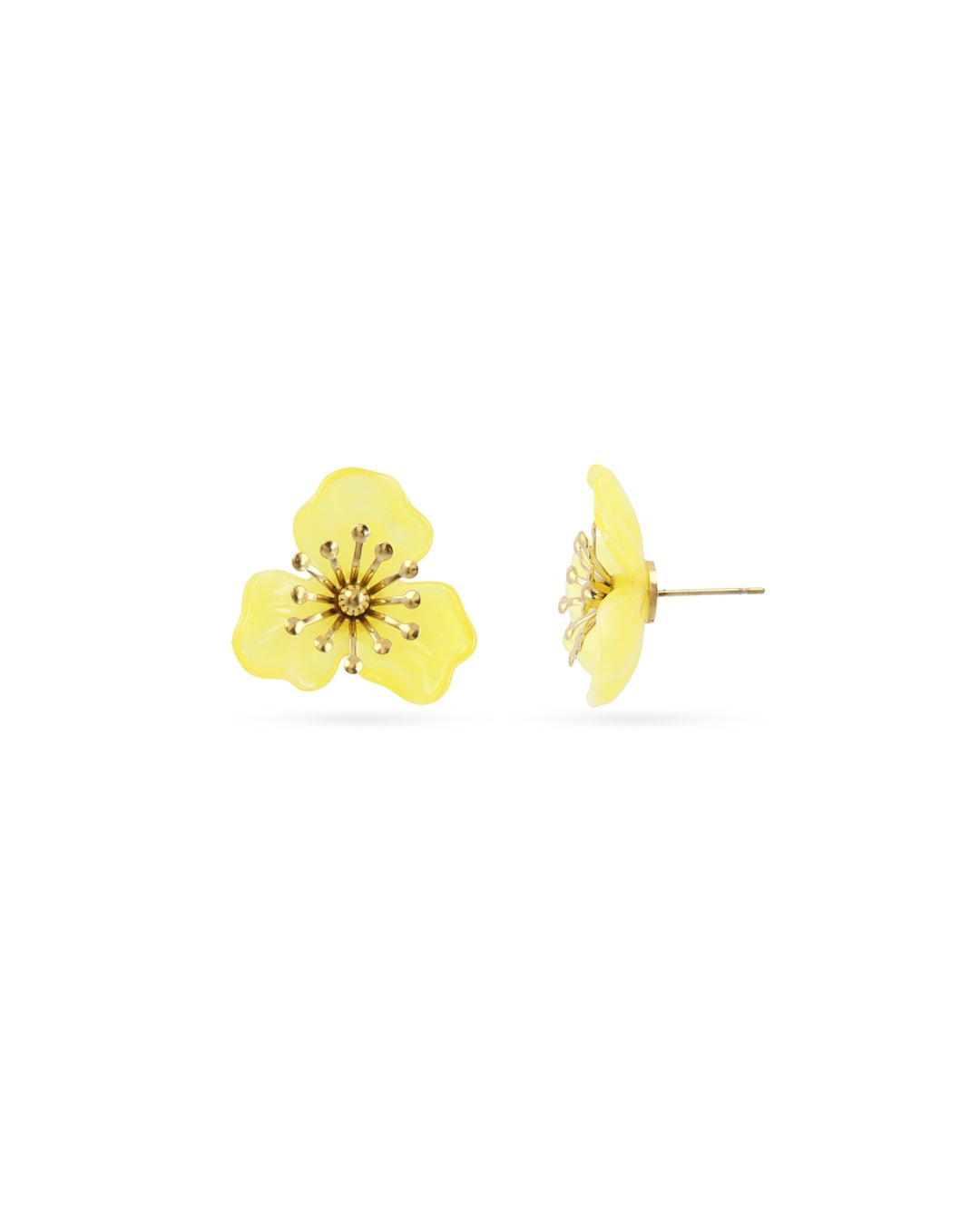 Steel Flower Stud Earrings | Bloom | Anartxy