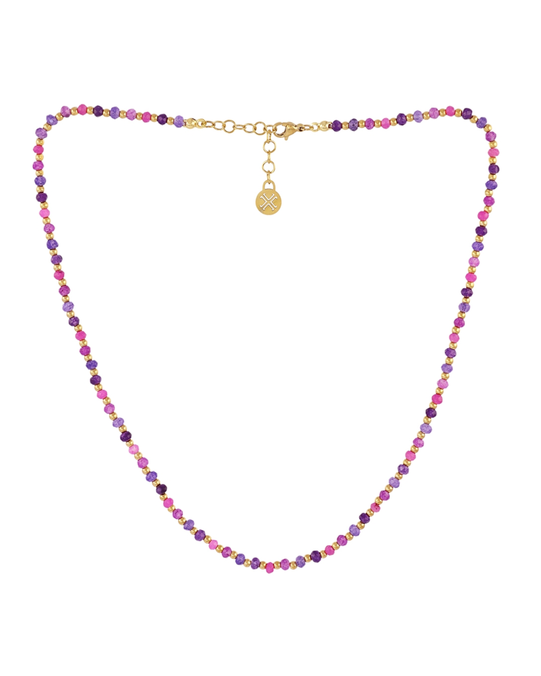 Steel Glass Bead Necklace | Anartxy
