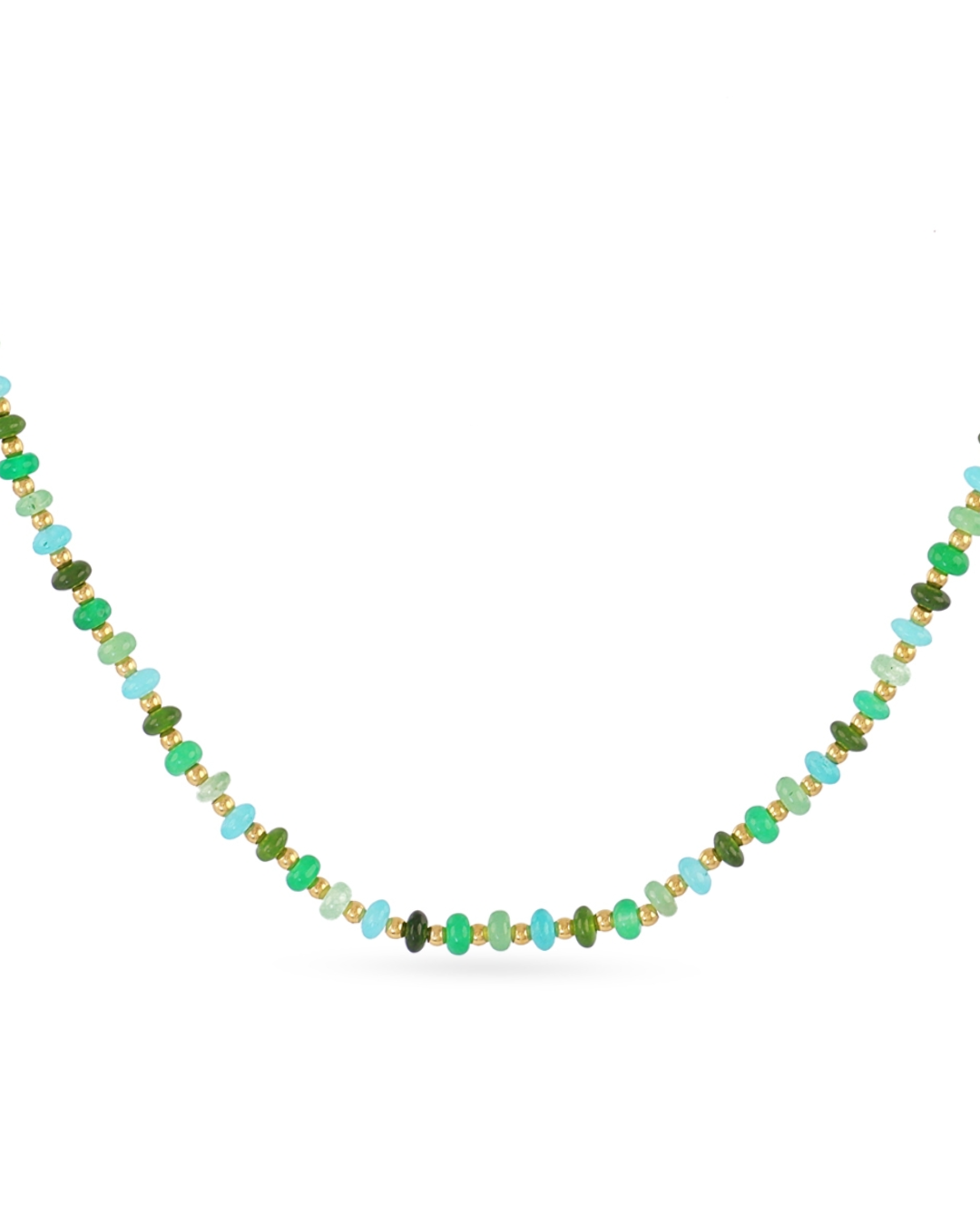 Steel Glass Bead Necklace | Anartxy