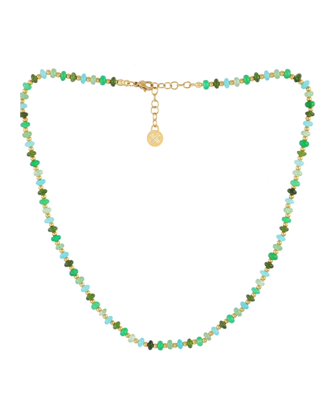 Steel Glass Bead Necklace | Anartxy