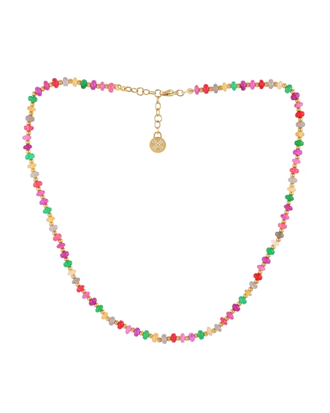 Steel Glass Bead Necklace | Anartxy