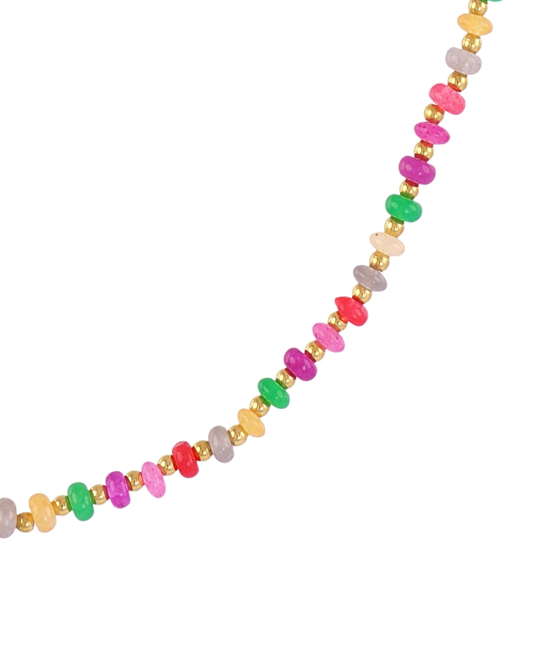 Steel Glass Bead Necklace | Anartxy