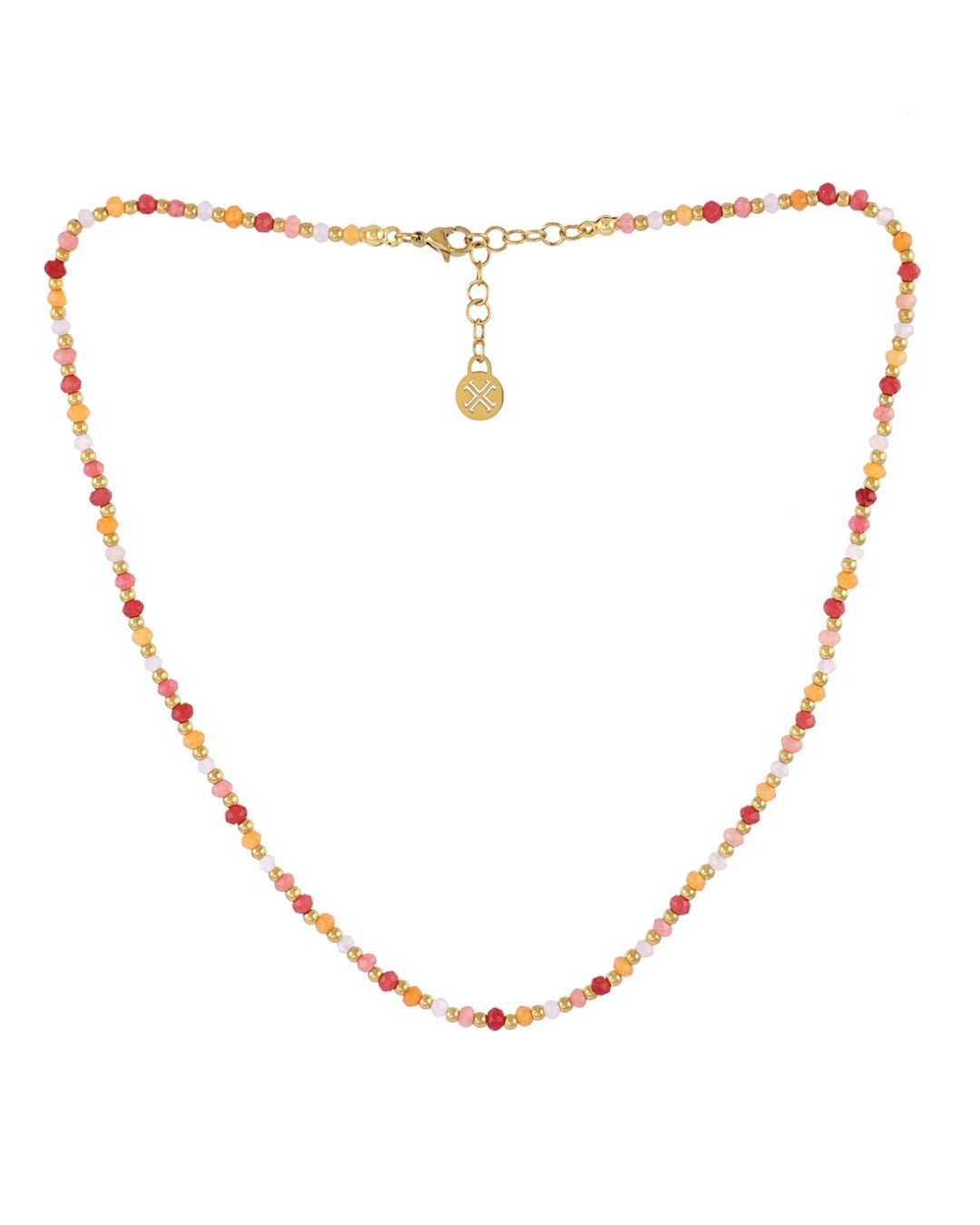 Steel Glass Bead Necklace | Anartxy