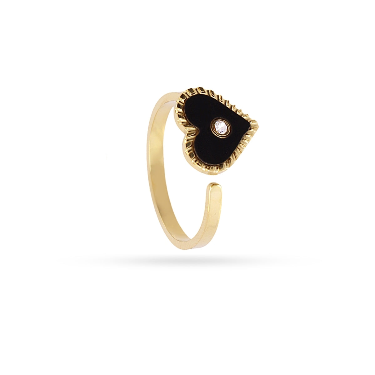 Steel Heart Detail Ring | Anartxy