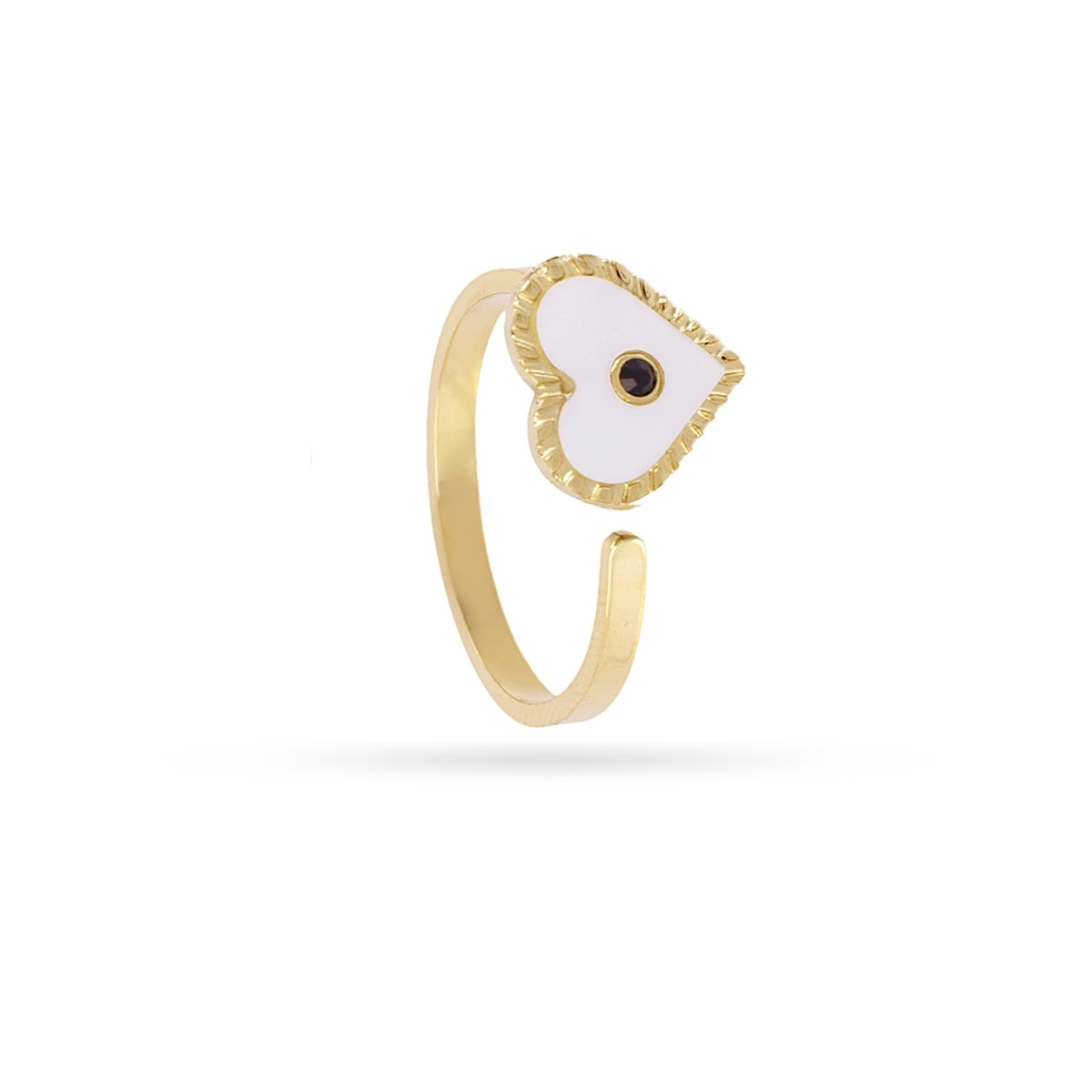 Steel Heart Detail Ring | Anartxy