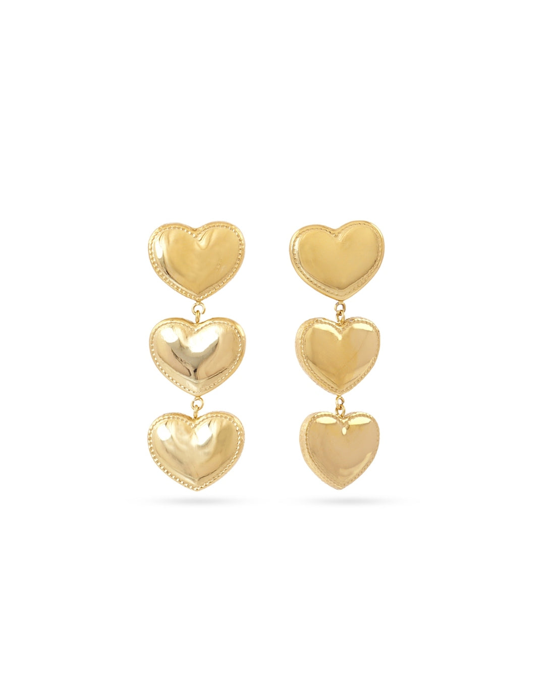 Steel Heart Drop Earrings | Anartxy
