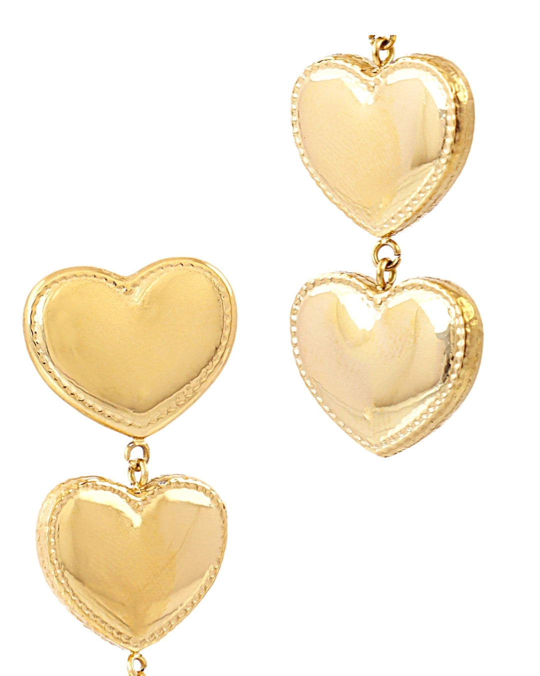 Steel Heart Drop Earrings | Anartxy