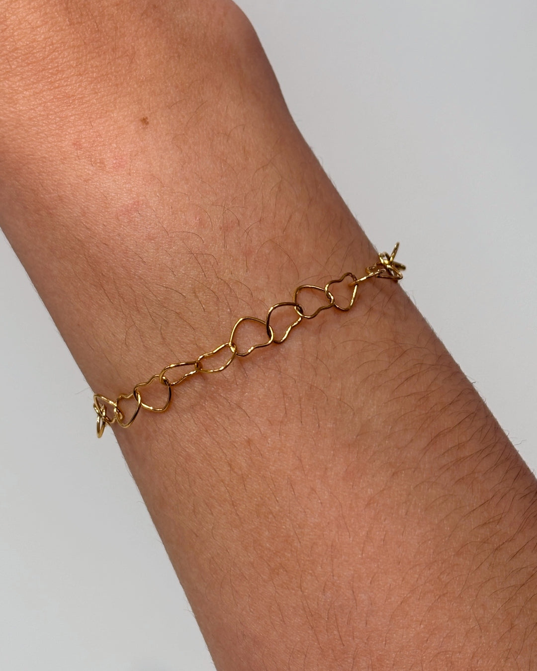 Steel Heart Link Bracelet | Anartxy