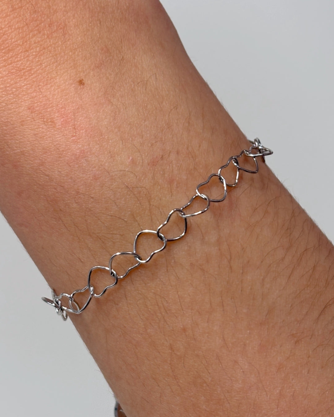 Steel Heart Link Bracelet | Anartxy