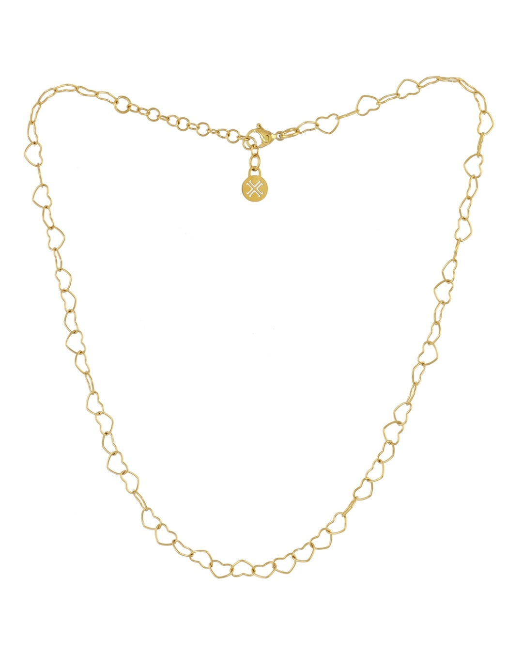 Steel Heart Link Necklace | Anartxy