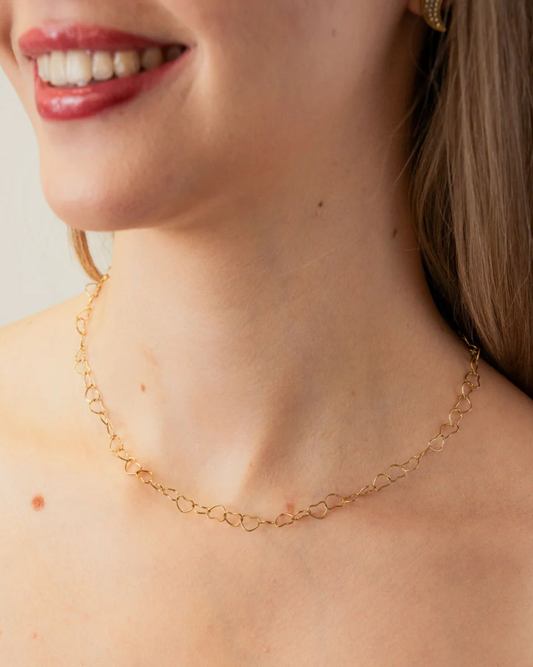 Steel Heart Link Necklace | Anartxy