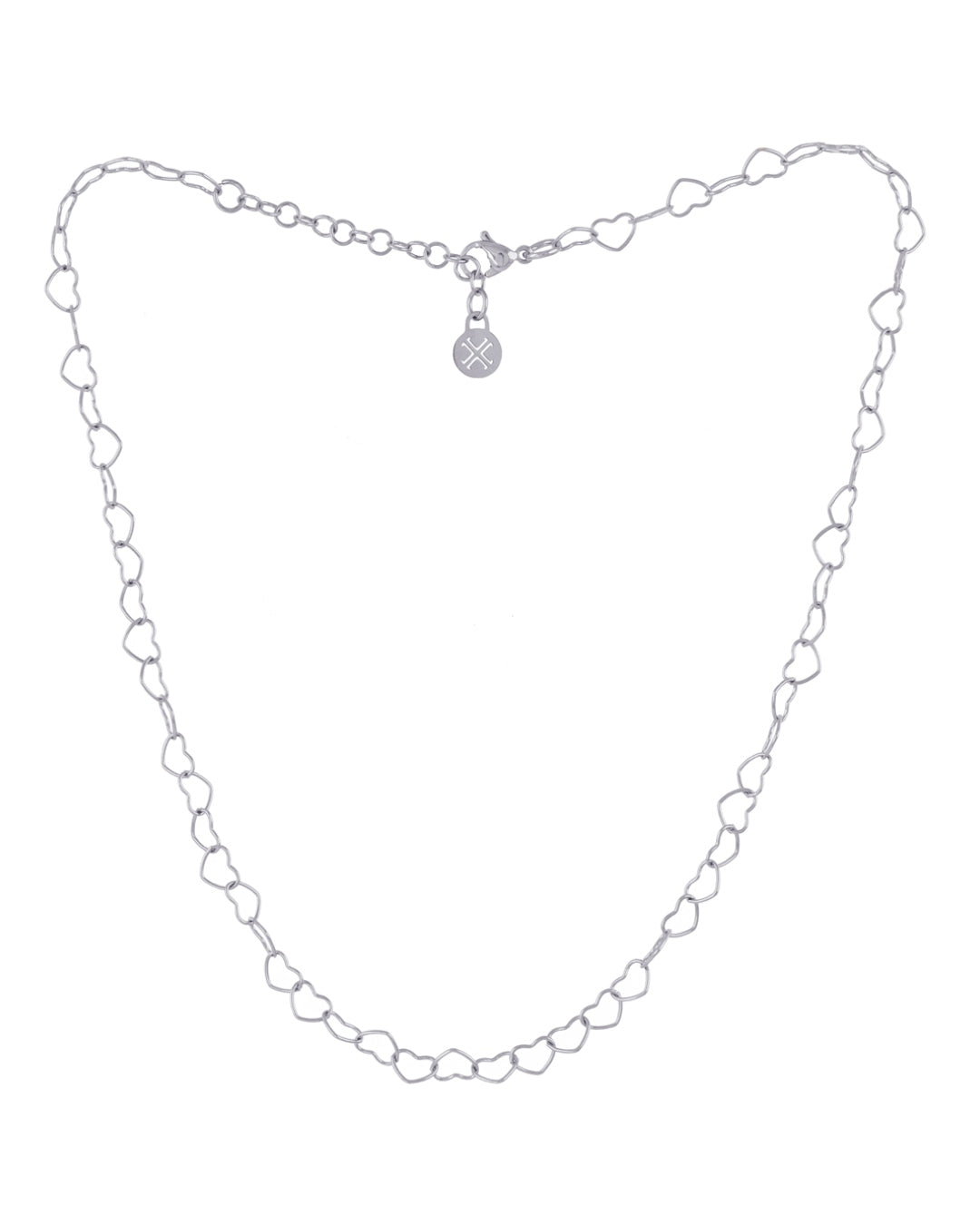 Steel Heart Link Necklace | Anartxy